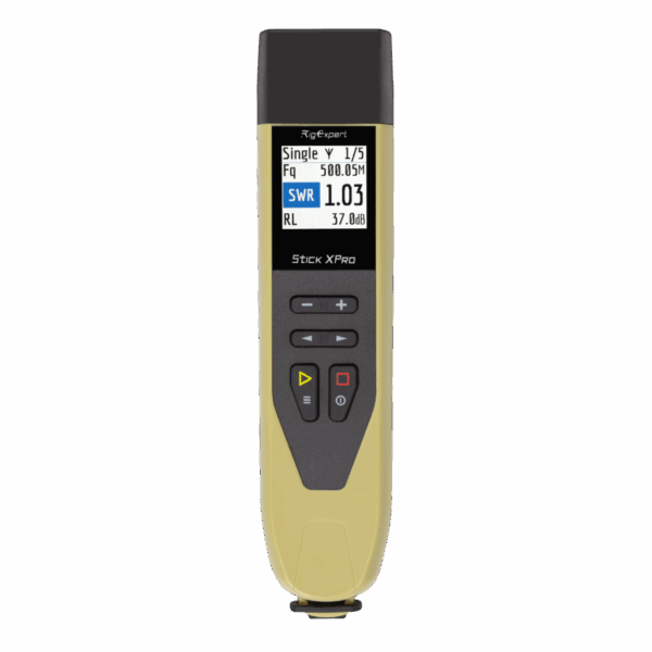 Stick XPro handheld device with display for SWR and RL measurements.