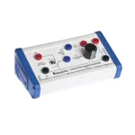 Educational capacitor investigation module for electronics laboratory experiments and circuit analysis.