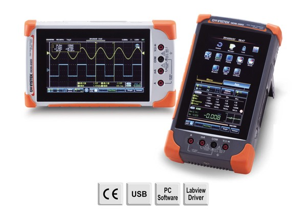 A modern digital storage oscilloscope.